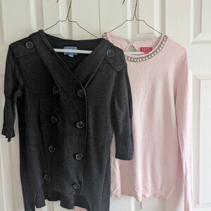 Lot of 2 Vera Wang and Elle Sweaters